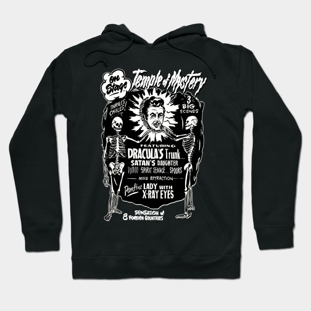 Temple of Mystery spook show poster Hoodie by UnlovelyFrankenstein
